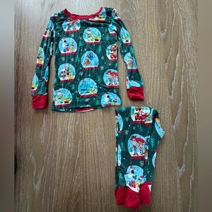 Little Sleepies Disney Christmas Two Piece Pajama Set